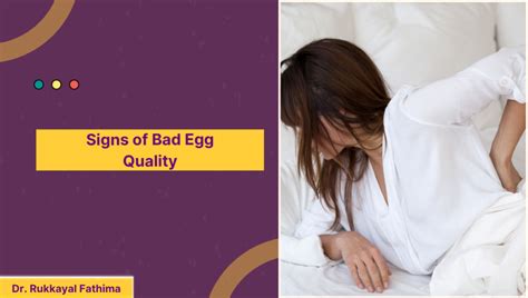 what are signs of poor egg quality